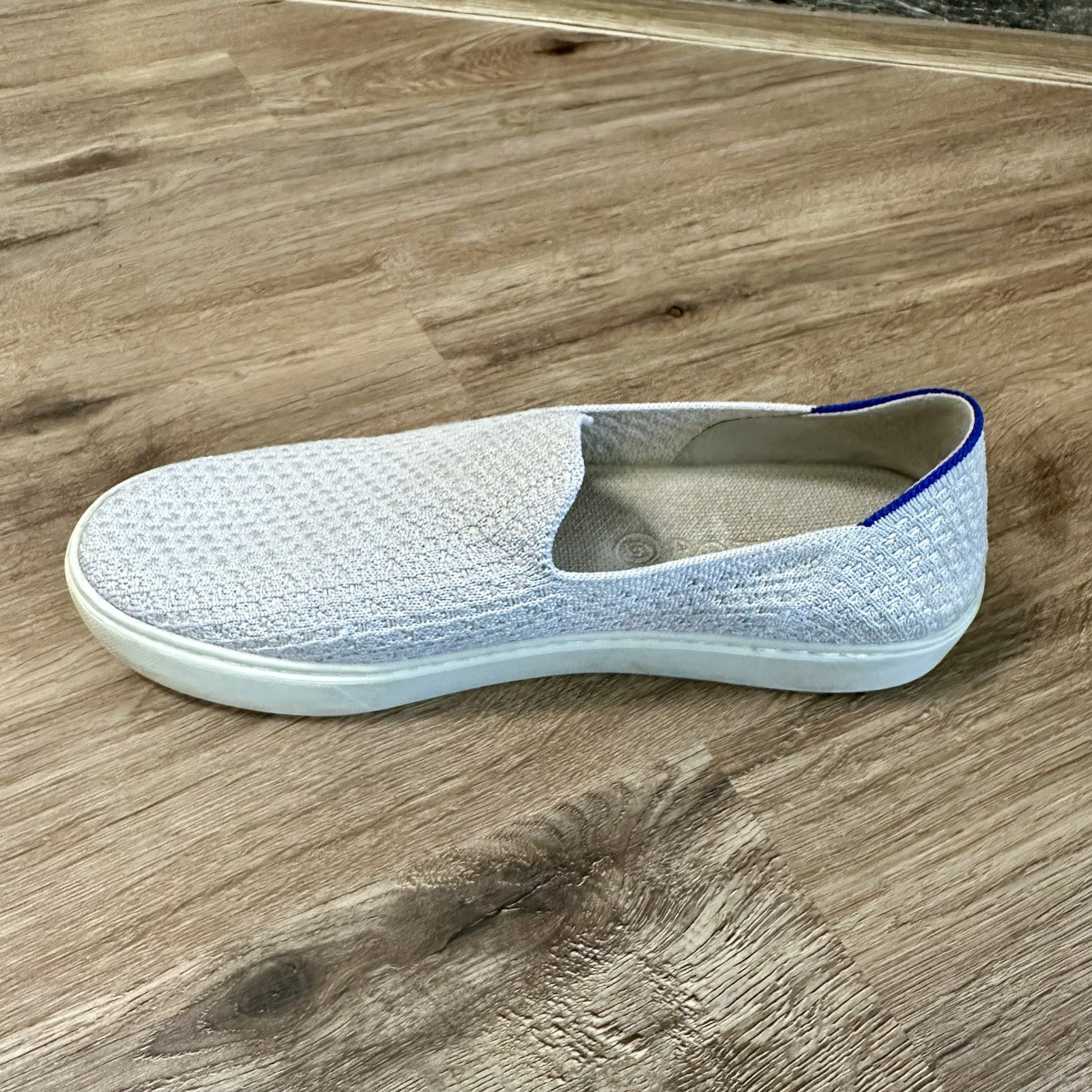 Rothy’s The Original Slip On Salt Honeycomb Sneakers Shoes Womens Size 10 Rothys