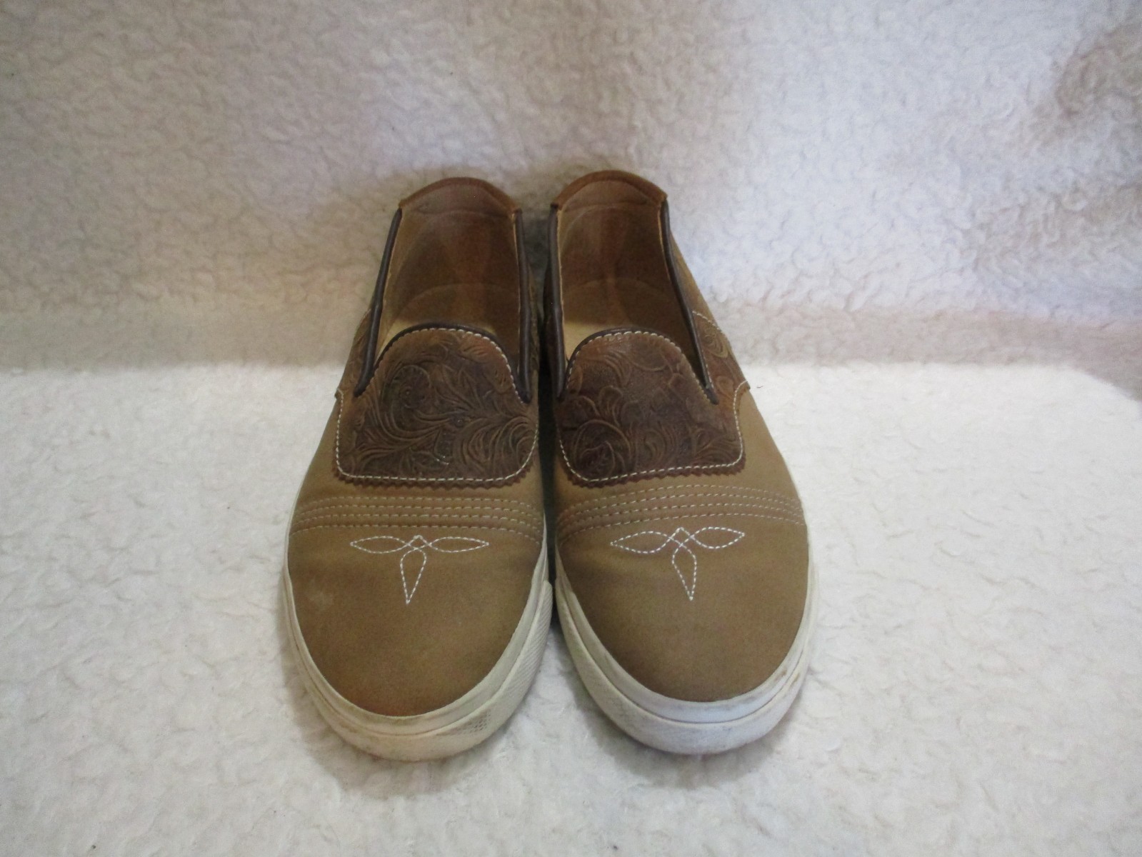 Women’s, Durango, Western Style, Brown Suede, Slip on Shoes, Size, 8
