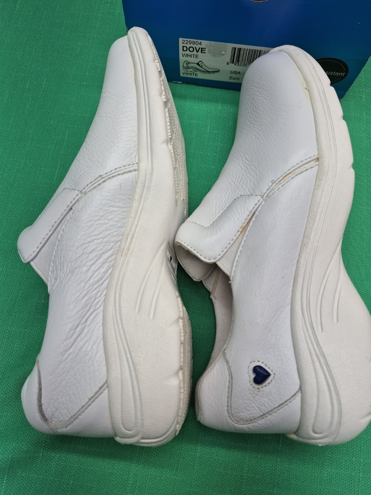(M) 229904 NURSE MATE WOMEN SHOE DOVE WHITE SLIP RESISTANT NEW w BOX Euro 40.5