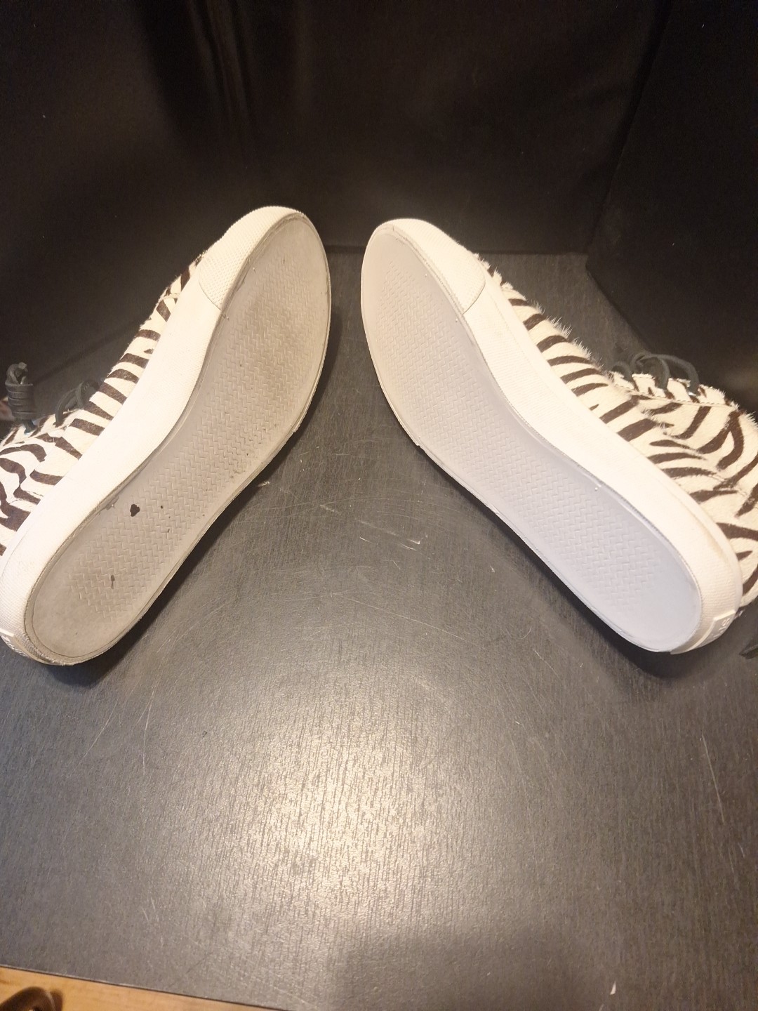 Rebecca Minkoff x Sperry Pony Hair Zebra Print High-Top Sneakers Women’s Shoes N