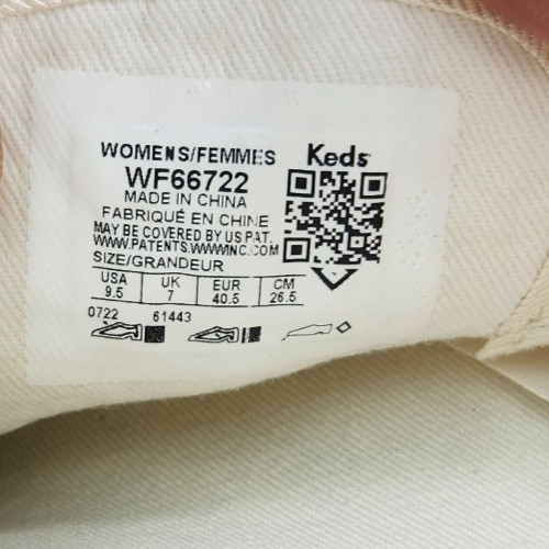 Keds Champion Sequins Celebration Womens Sz 9.5 Off White Sneakers Shoes WF66722