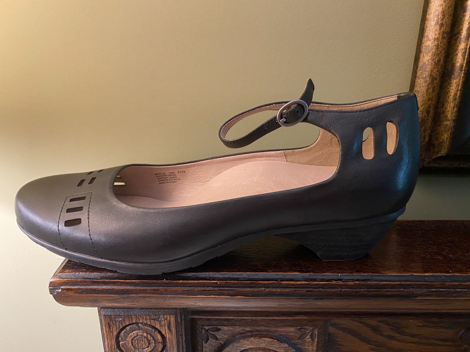 Abeo Women’s ORTHO BIO SYSTEM NEELA Mary Jane Black Leather Shoes ~ Size 10N