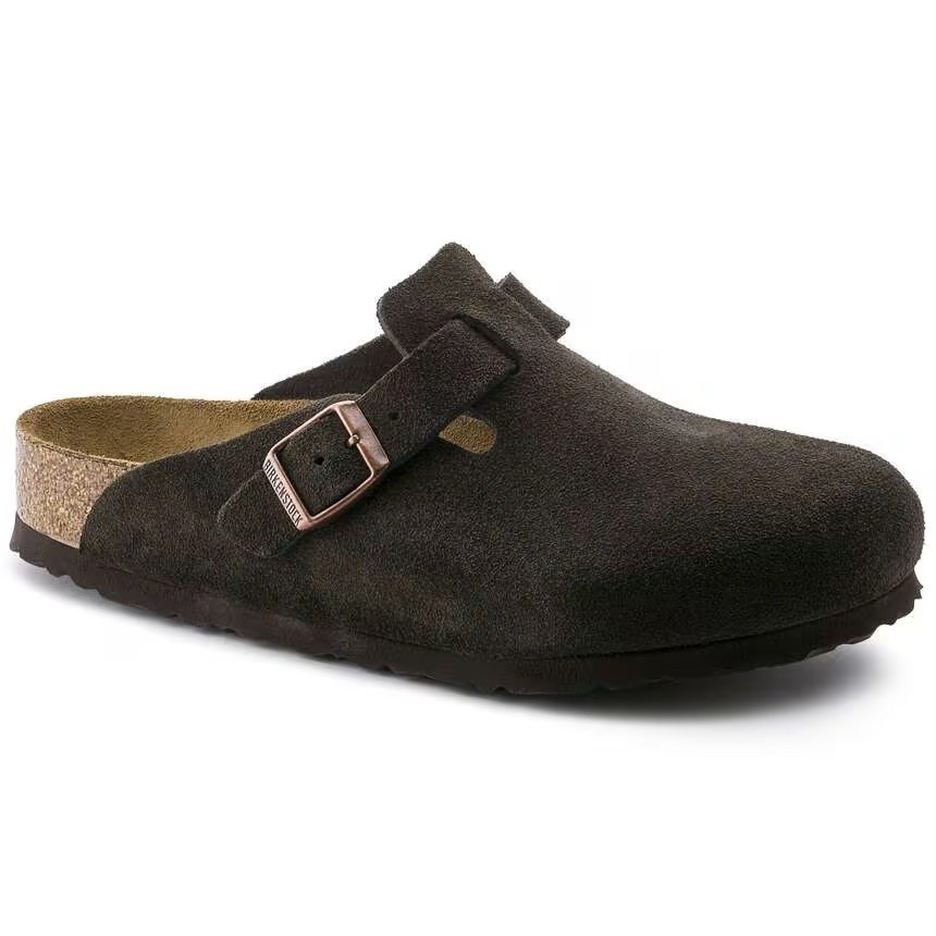 Size 8-8.5 NARROW (EU 39) – Birkenstock Boston – Mocha – Womens