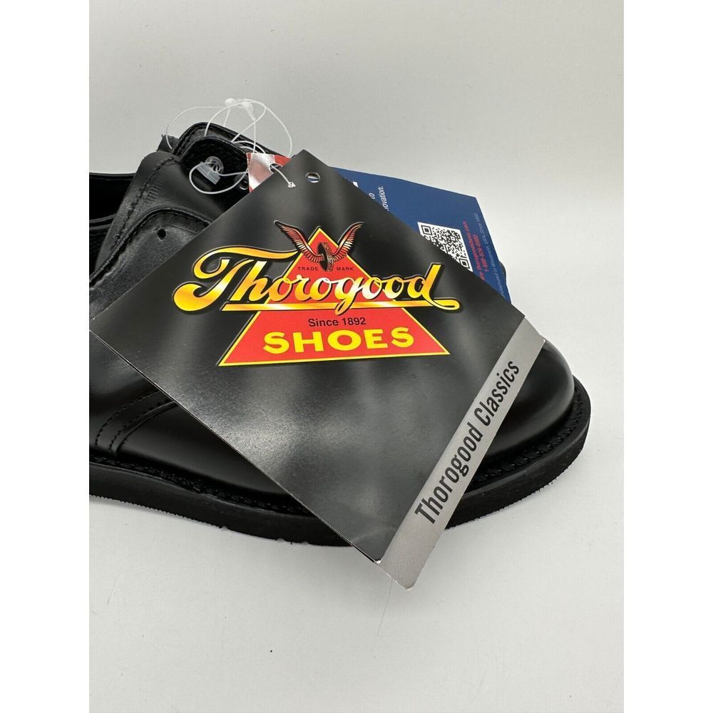Thorogood Lady Oxford Leather Shoes Women 11M Black Lace Up Ladies PF1-2793W NEW