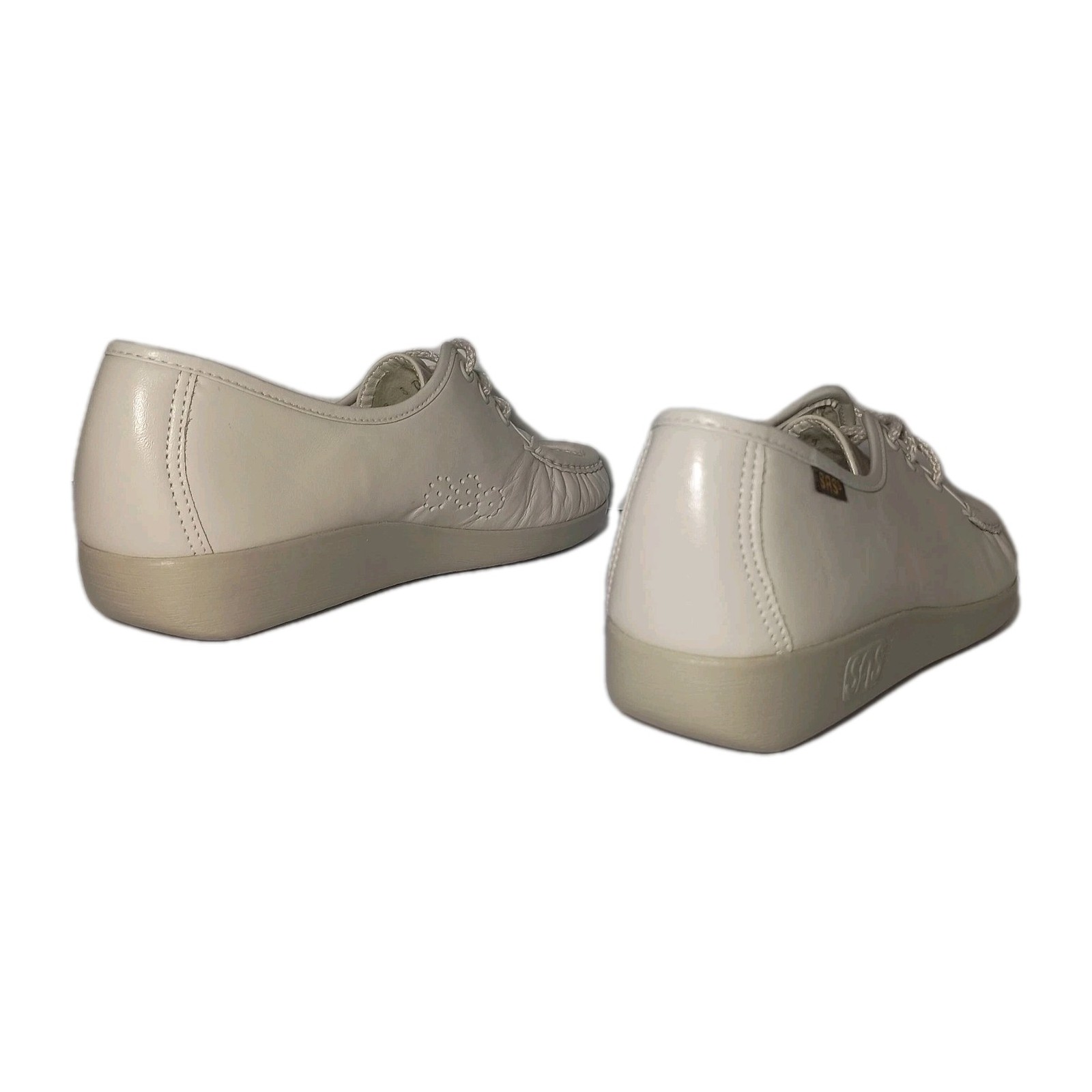 SAS Women’s Siesta Comfort Shoes In Bone Size 9 Made In USA Handsewn