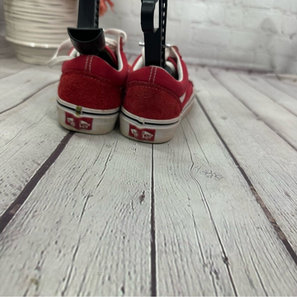 Vans old skool classic suede textile Red Sneakers unisex men 4.5 women 6