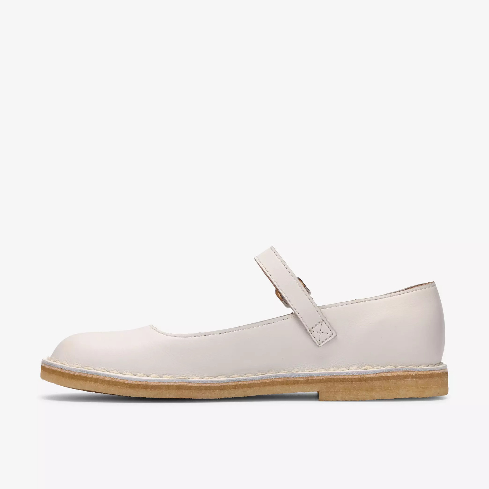 Clarks Women’s Desert Jane White Leather 26187453