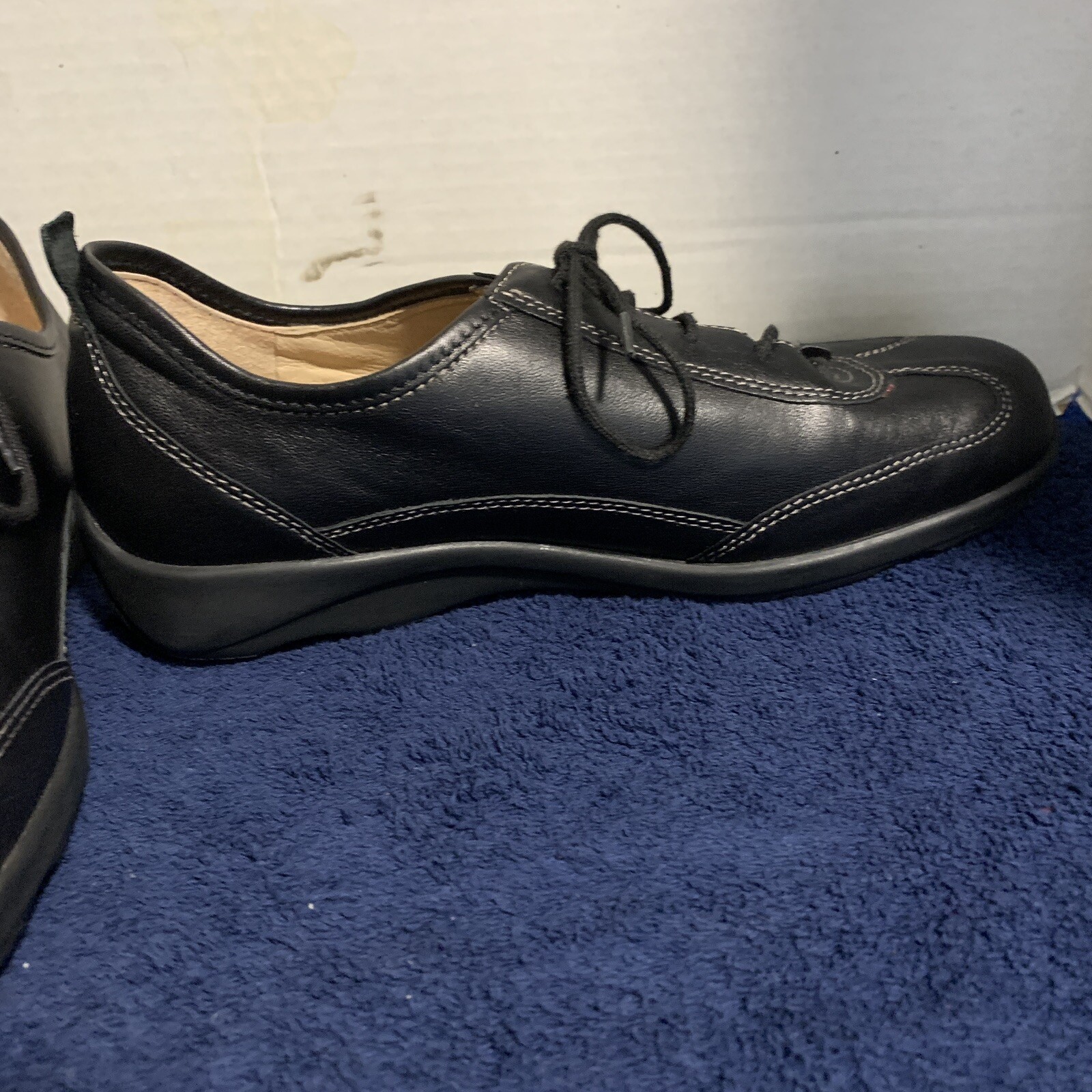FINN COMFORT Germany Women’s Size 6.5 US 4 1/2 UK Black Leather Manaus Shoes
