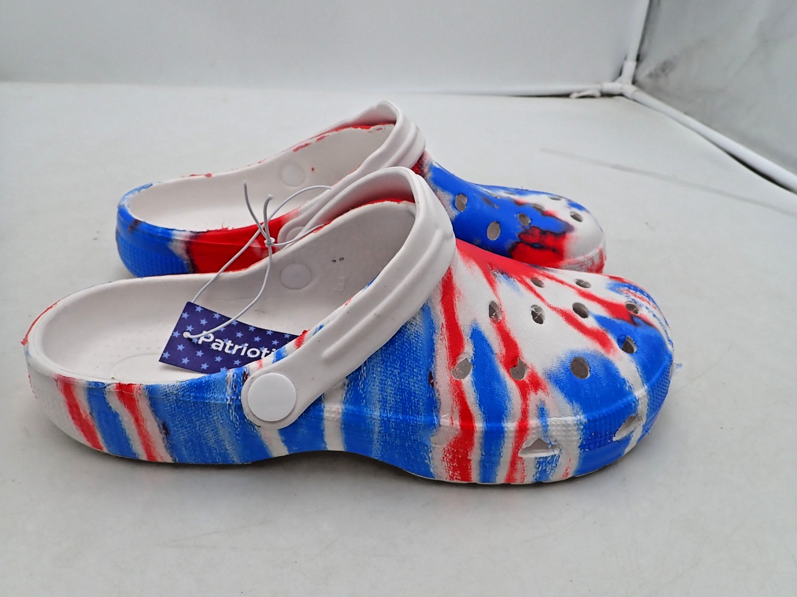 Fourth of July Women’s Patriotic Clogs Red White & Blue sizes 5-6, 7-8, & 9-10
