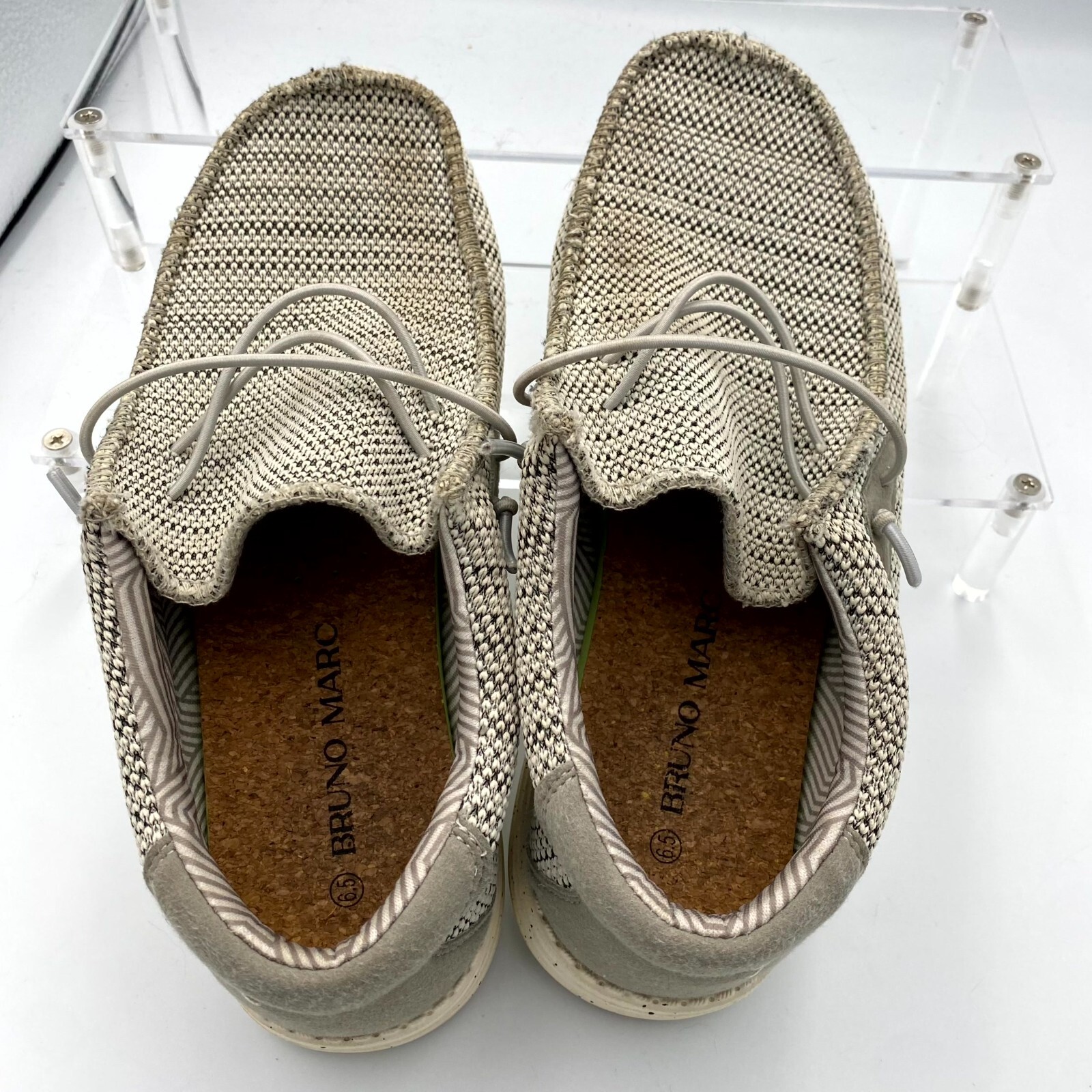Bruno Marc BLS211 Women’s Loafers Sz 6.5 Casual Gray Lightweight Slip-On Shoes