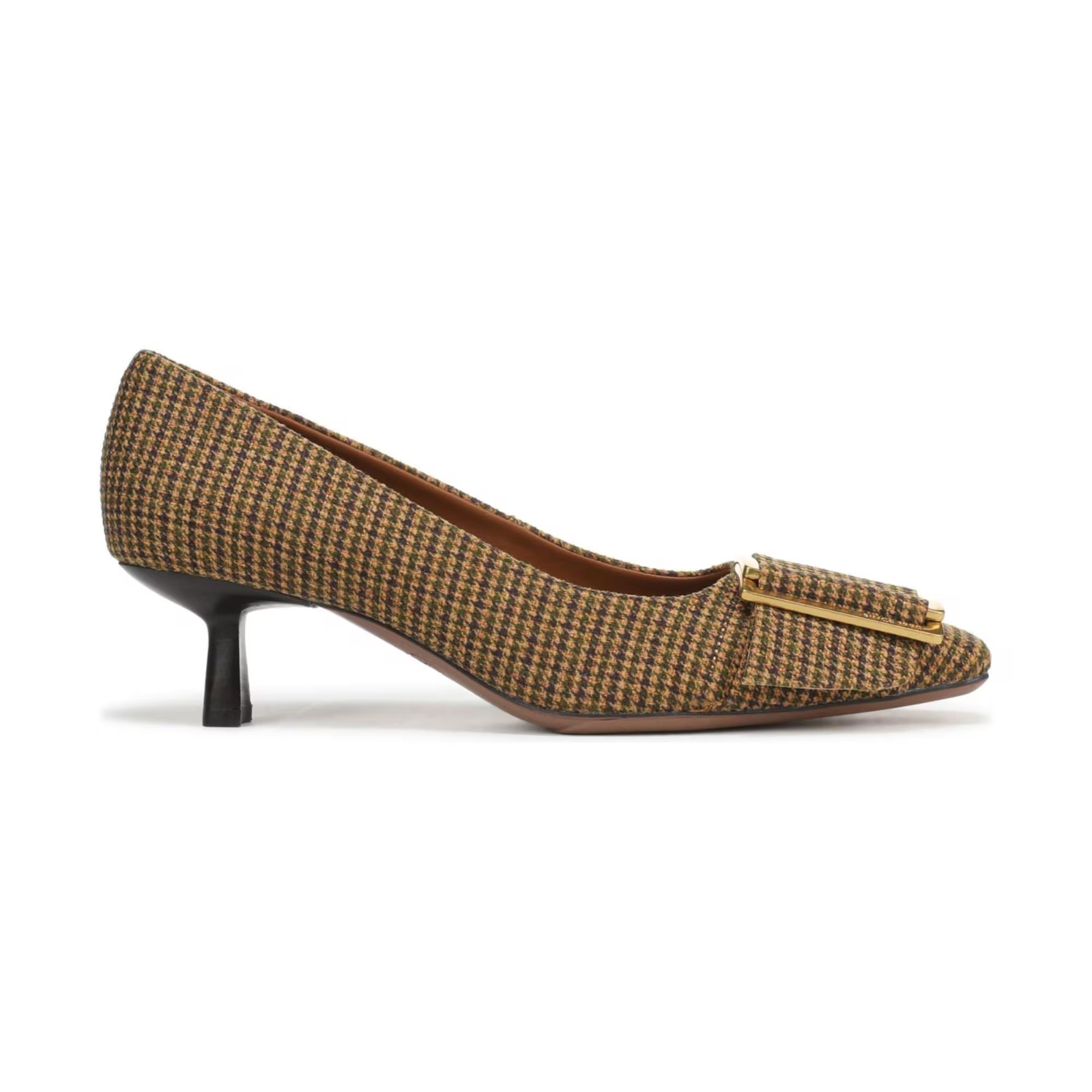 Women’s Franco Sarto Rainey Snip Toe Pump Shoes Saddle Brown Suede