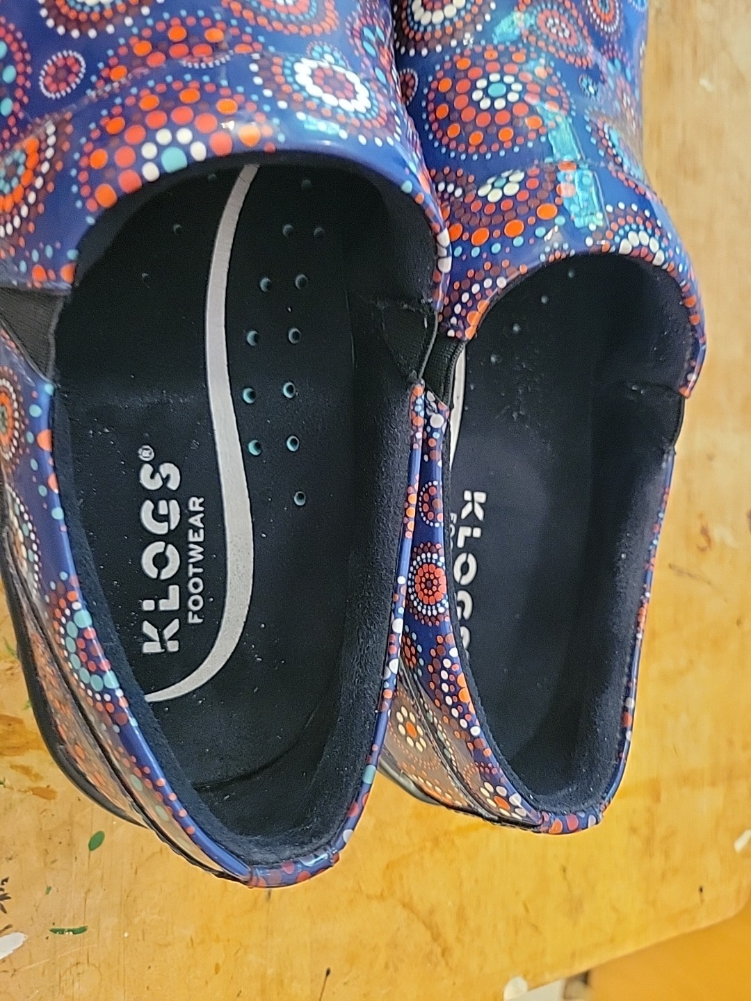Klogs Mission Professional Womens Slip Resistant Work Clogs Size 7.5 Geometric