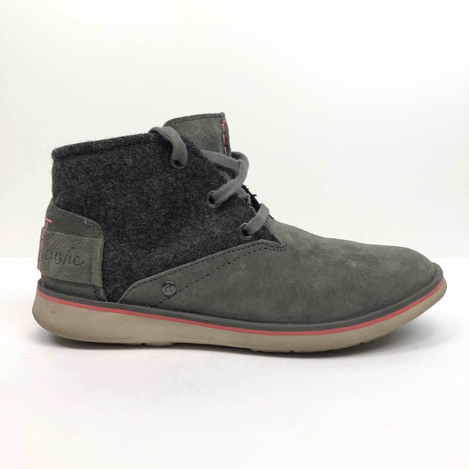 CUSHE Manuka Lite Desert Womens Lace Up Chukka Sz US 5 EU 36 Charcoal Comfort