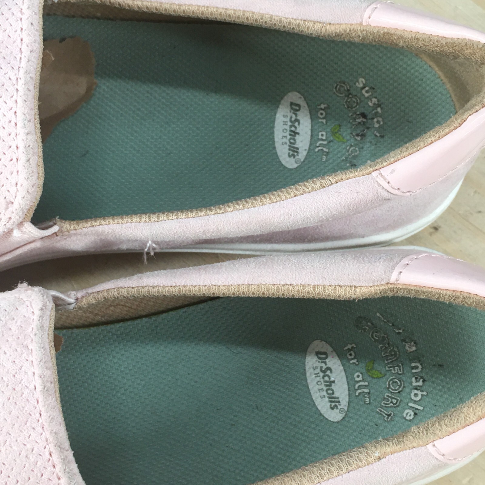 Dr Scholls Shoes Womens 9 M Nova Slip On Casual Sneaker Pink Fabric Round Toe