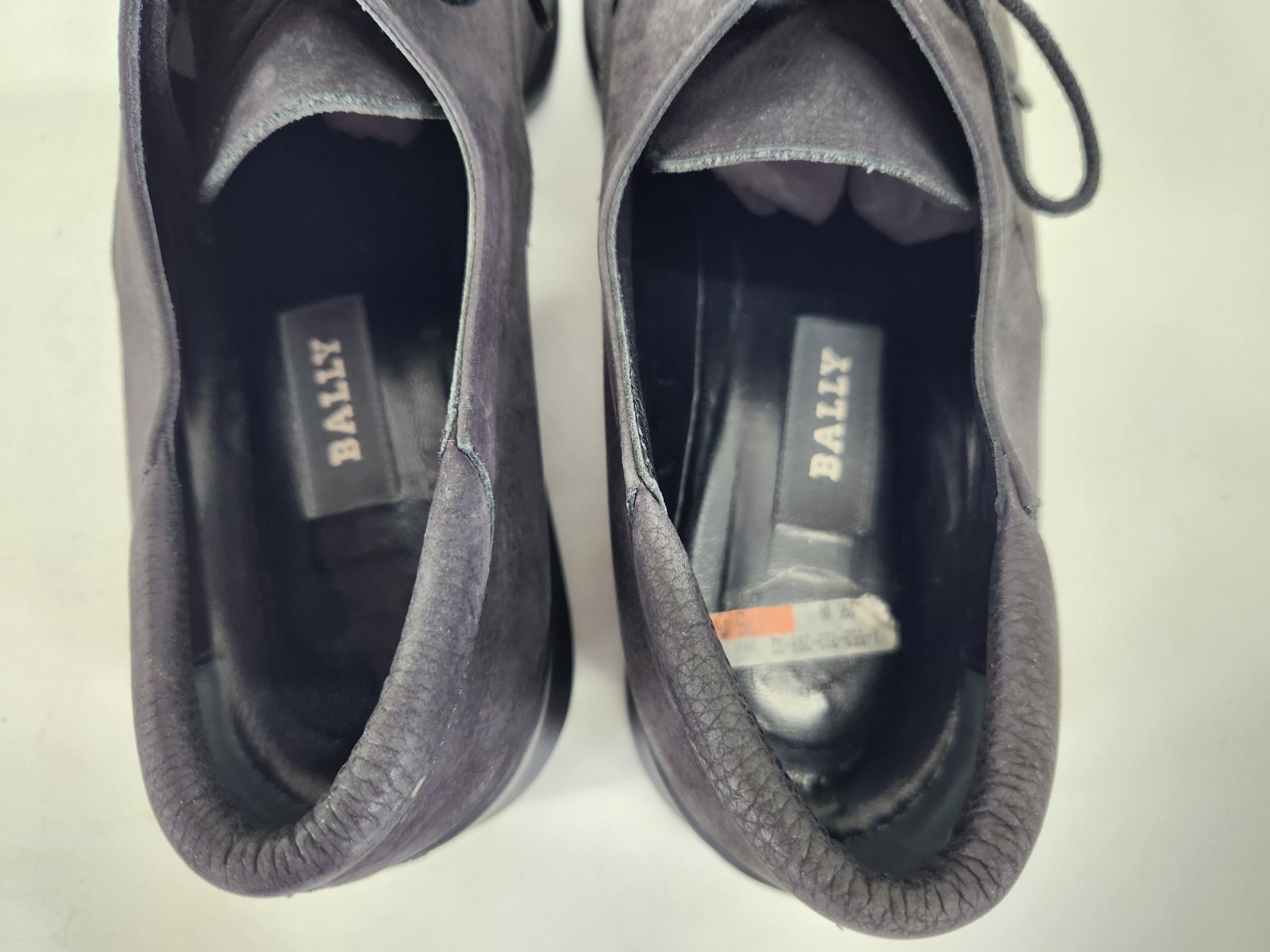 Bally Feldam Black Nubuck Leather Lace Shoe Size 9 Women’s Comfort New