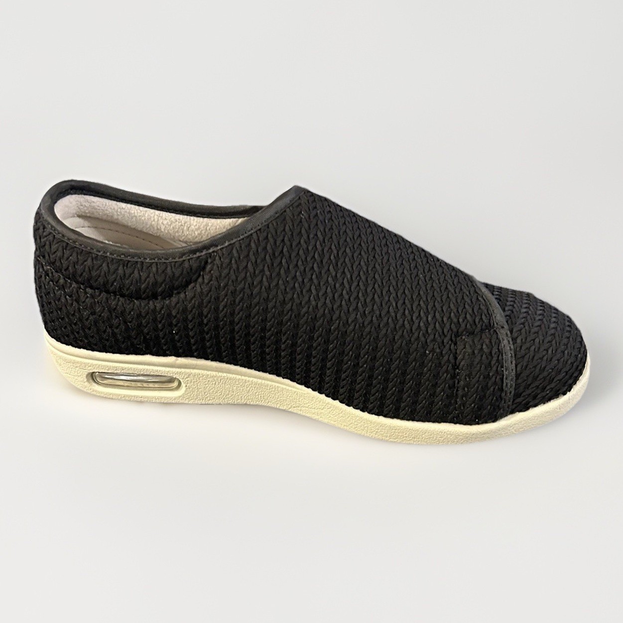Elitechoice Size 8 Wide Diabetic Comfy Shoes Women Edema Sneakers Black