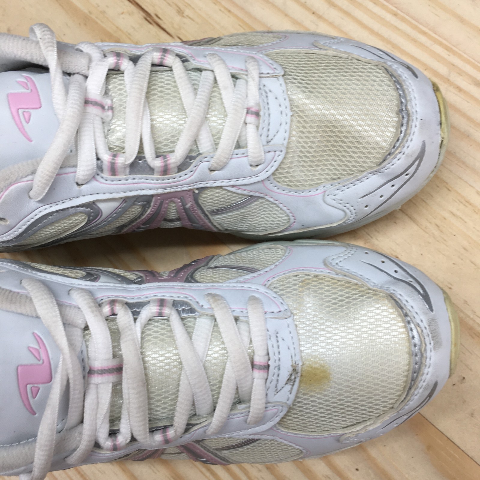 Athletic Works Shoes Womens 7 Anita 2 Sneakers White Pink Lace Up Sport 25266585