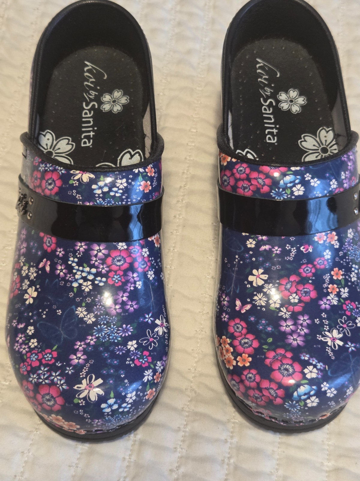 Sanita Danish Hand Painted Clogs Women’s Size 6 US 37 EU Flowers Shoes