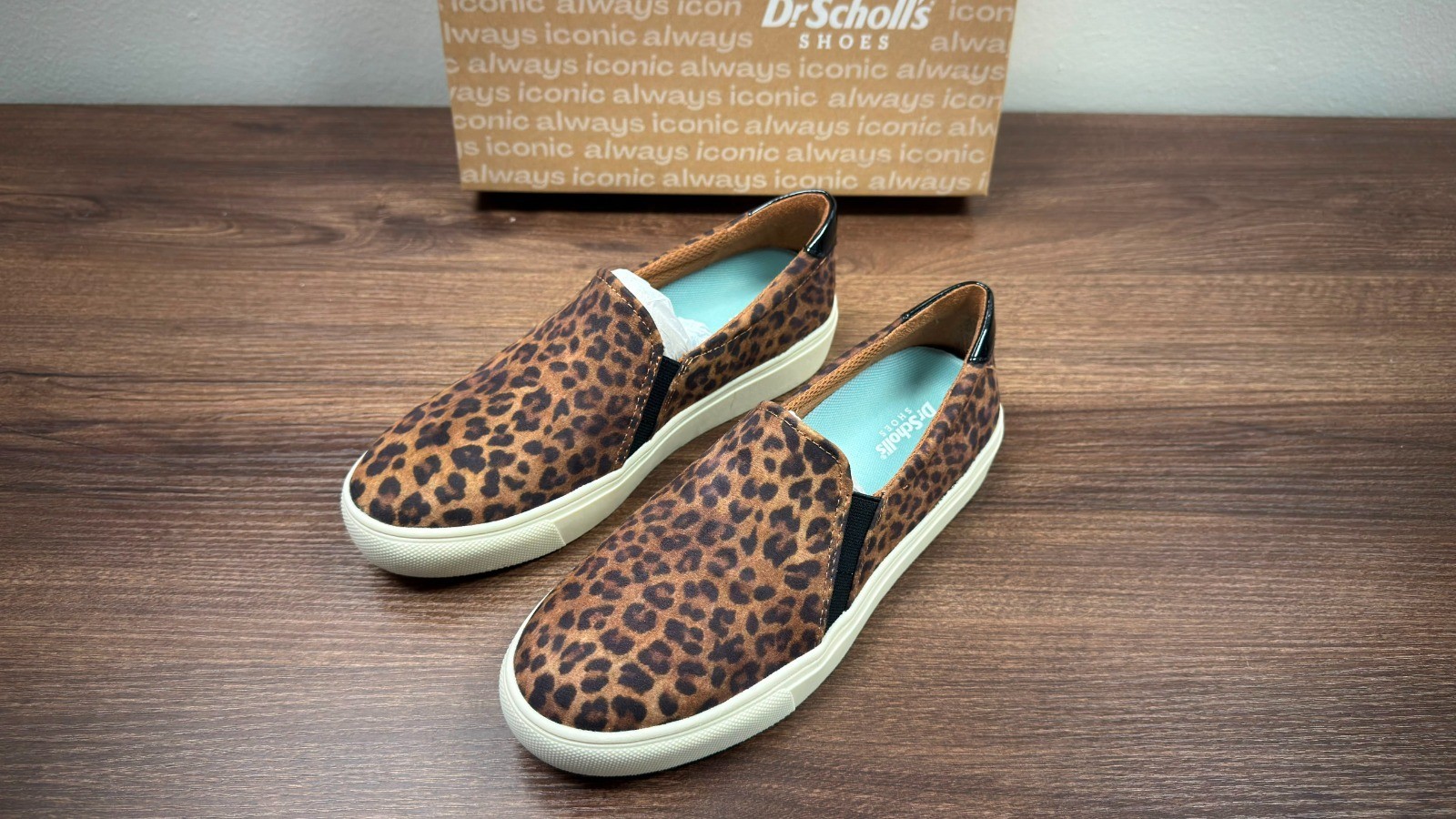 Dr Scholls Nova Women Brown Black Platform Slip Ons Size 7M New Box