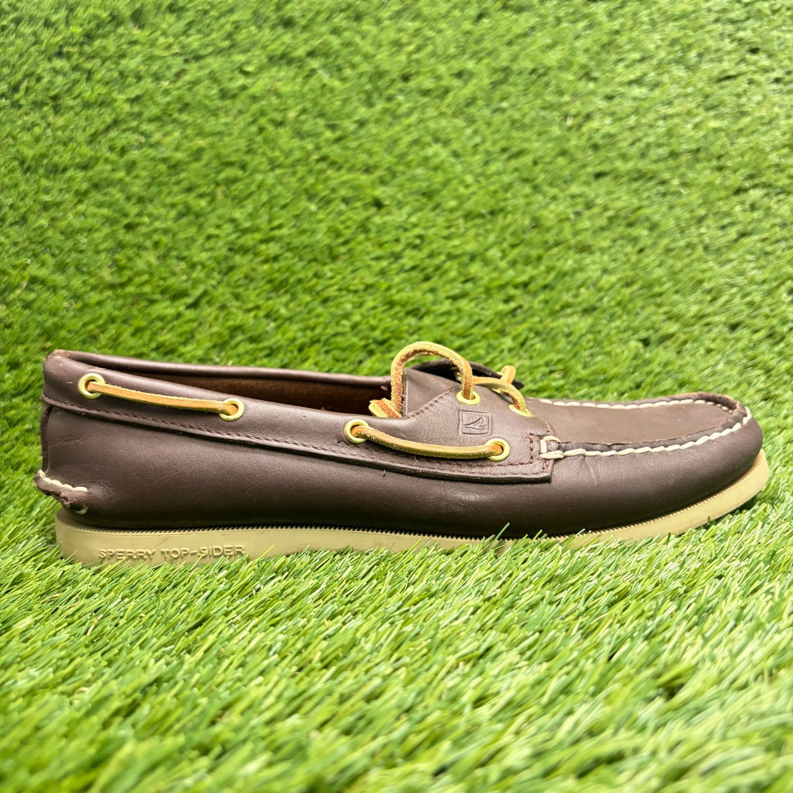Sperry Authentic Original 2-Eye Womens Size 9 Brown Casual Leather Boat Shoes