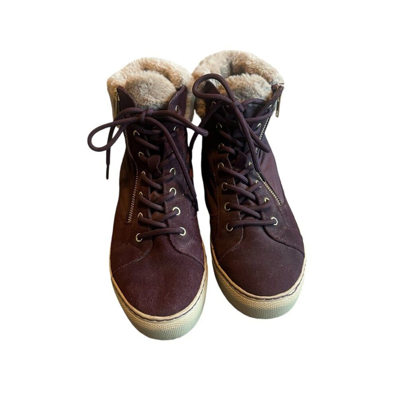 Cougar Dublin Water Proof Lace Up High Top Shoes Ankle Boots Fur Size 7 Women’s