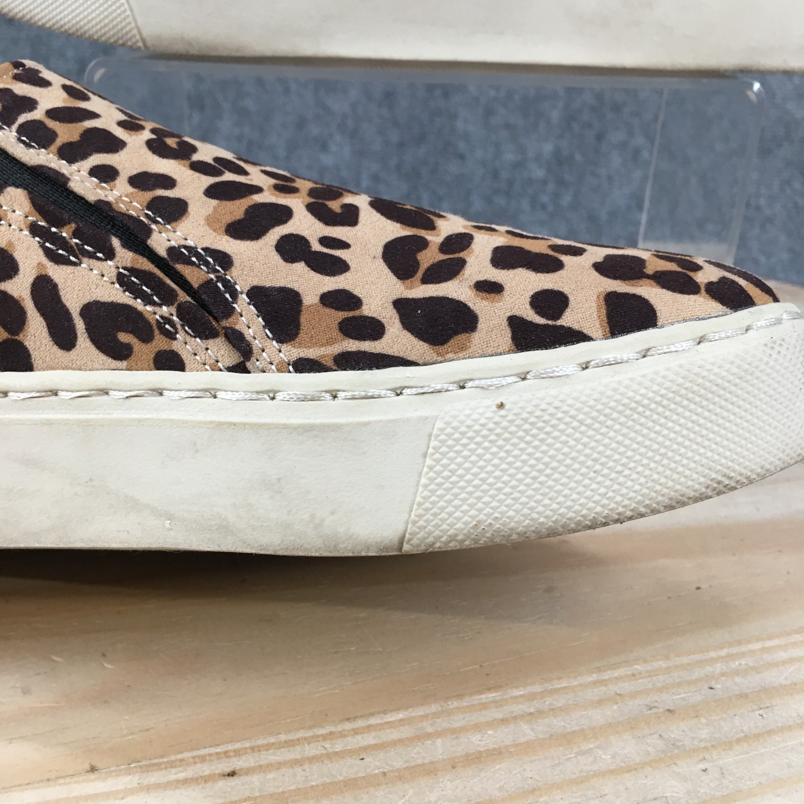 Dr. Scholls Nova Shoes Womens 11 M Slip On Sneakers Casual Leopard Print Brown