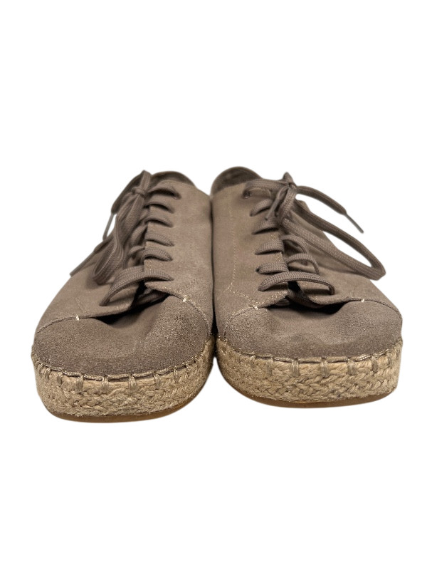 Toms Women’s Beige/Suede Lace Up Espadrille Sneakers – 8