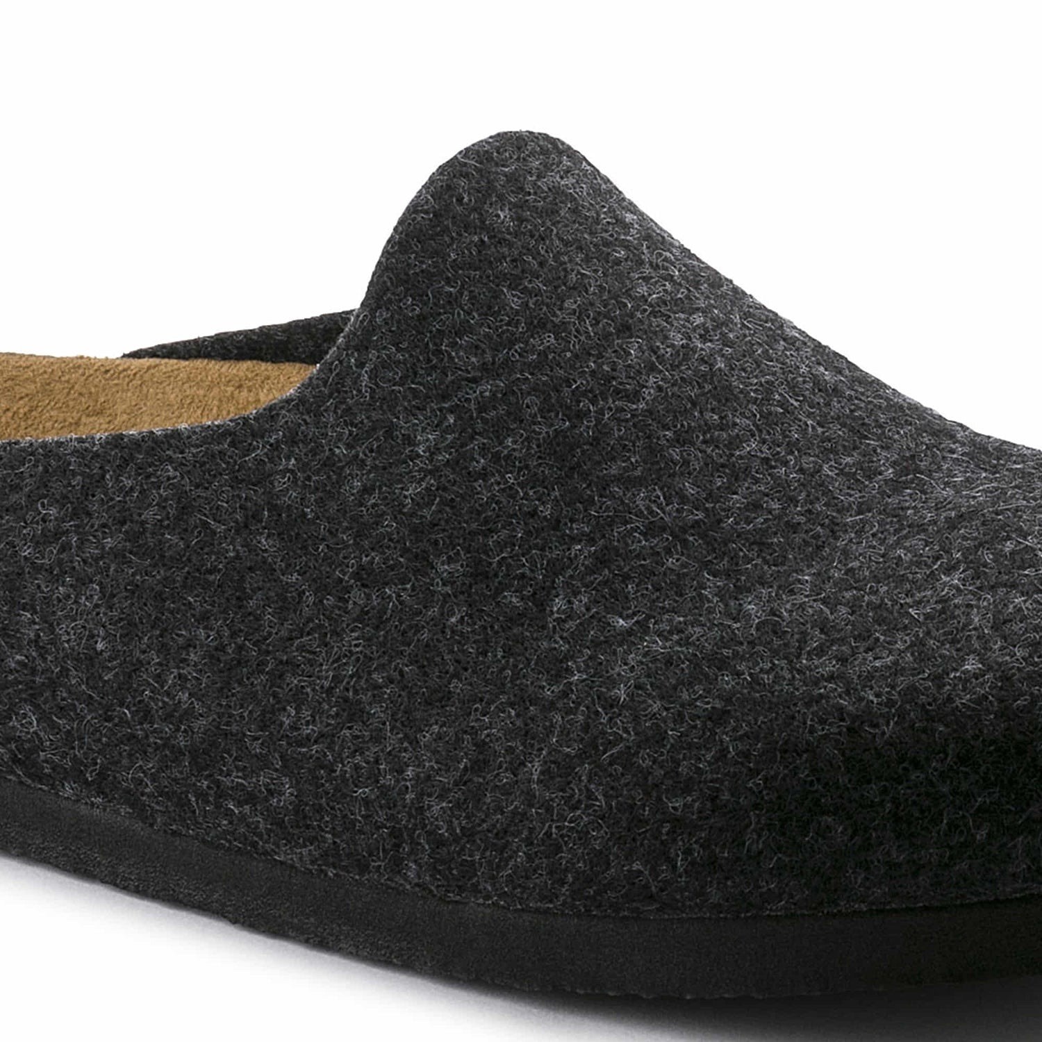 VEGAN Birkenstock Amsterdam Womens Size 38 Dark Gray Felt Clog Mule Comfort