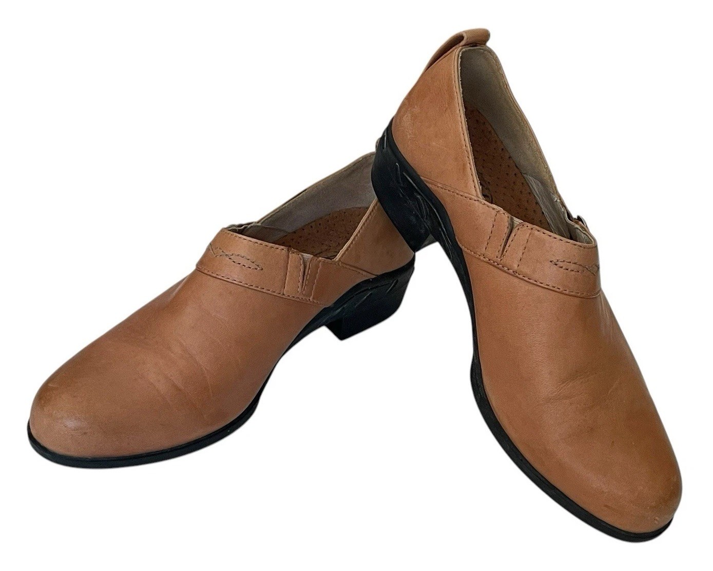 Ariat Sport Clogs Bootie Leather Desert Tan Slip On Boots Shoes 52321 sz 9 B