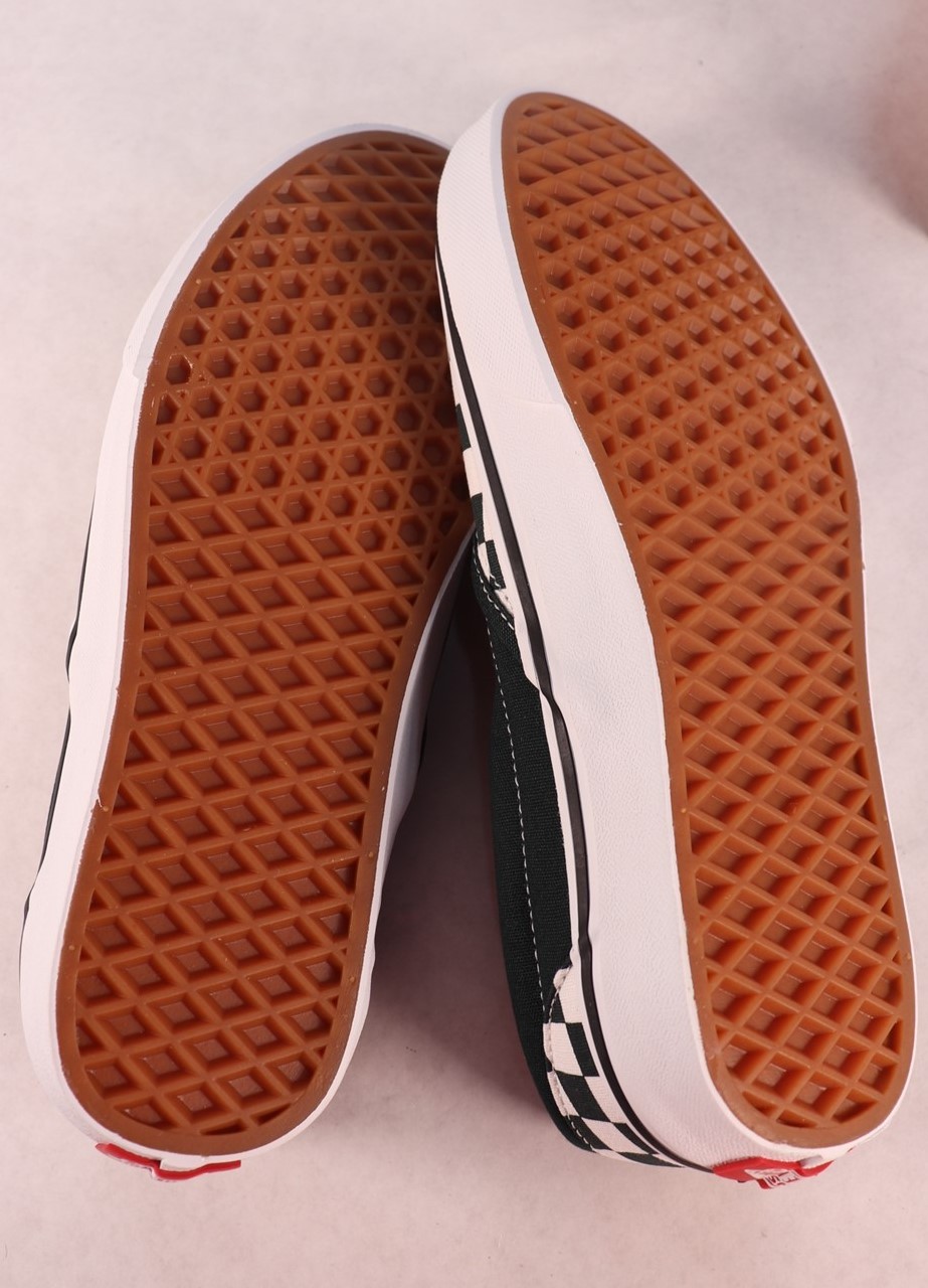 Vans Classic Slip-On Color Theory Checkerboard Black White Men’s 8 Women’s 9.5
