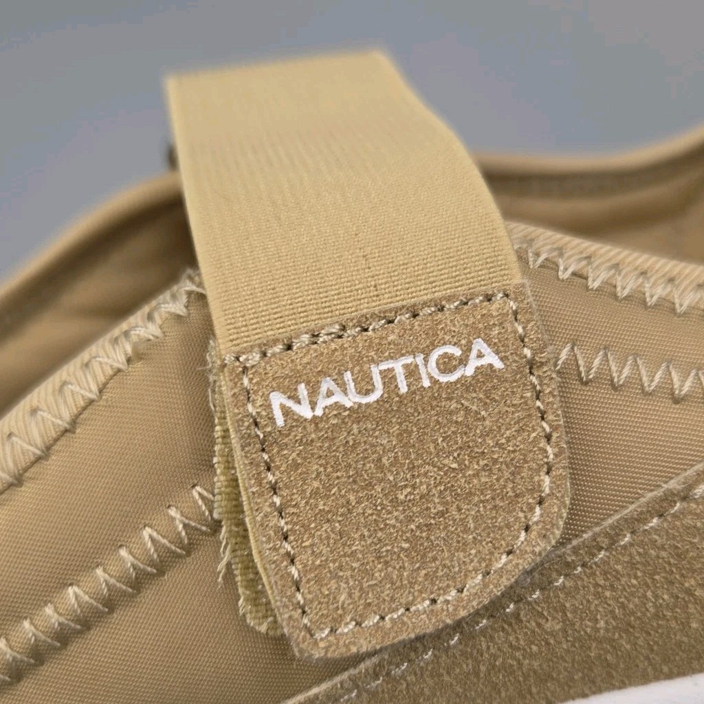 Nautica Ladies Cachet Sneaker Shoes Size 10 Tan Khaki Casual Mary Jane