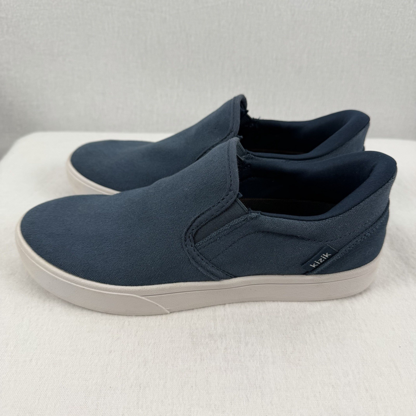 KIZIK Venice Canvas Slip On Sneakers Tidepool Blue Unisex M 5/W 6.5 Comfort