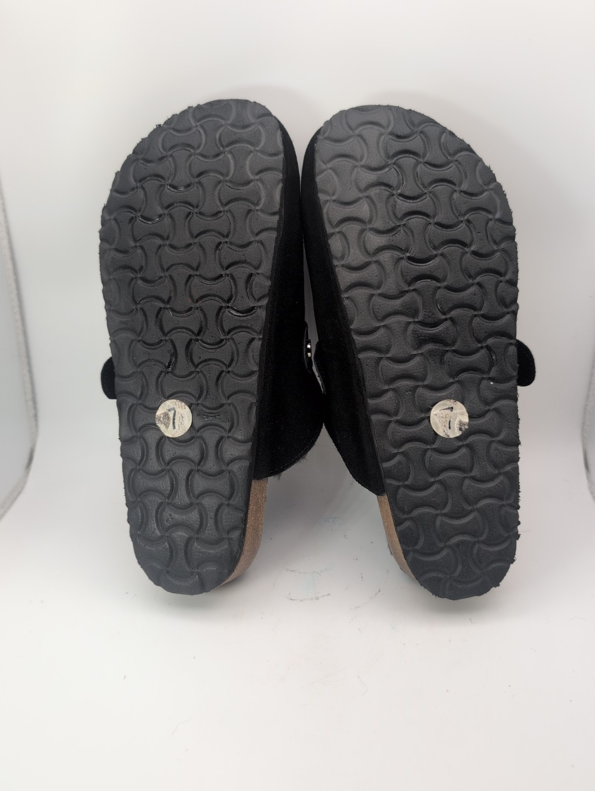 Black Skeleton Embroidered Clogs Fuzzy Soft Black Interior Women’s 7 Halloween