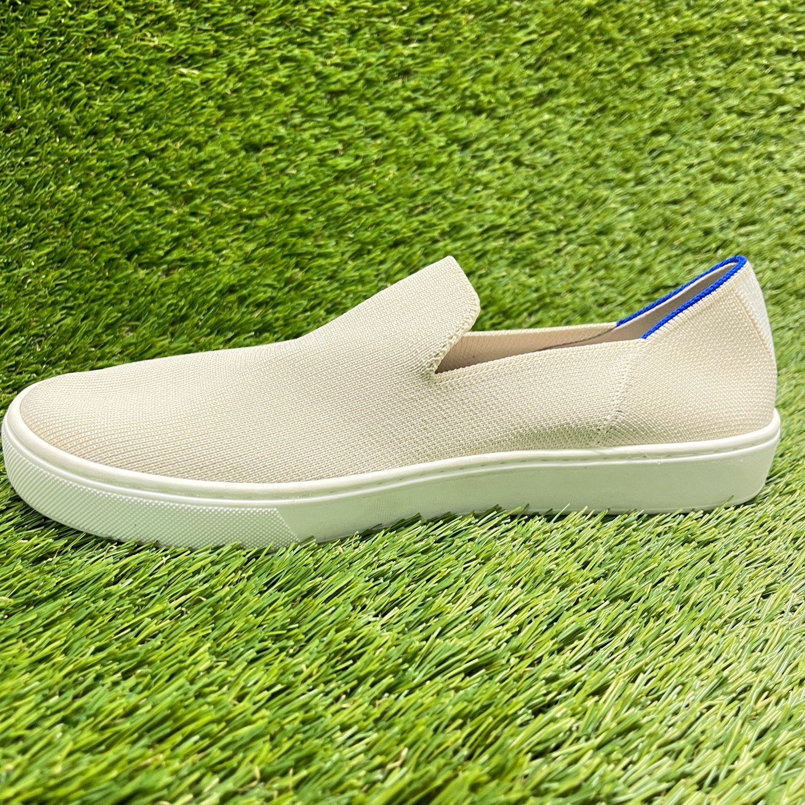 Rothy’s The Original Womens Size 9 Beige Casual Walking Comfort Slip On Shoes