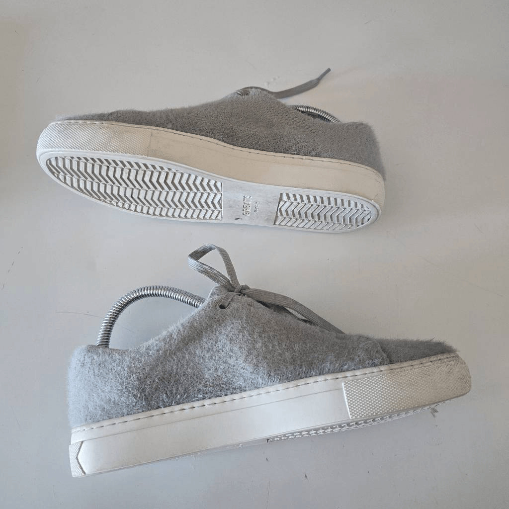 Greats Royale Cashmere Knit Sneaker Grey White 8 Sustainable Minimalist Basic