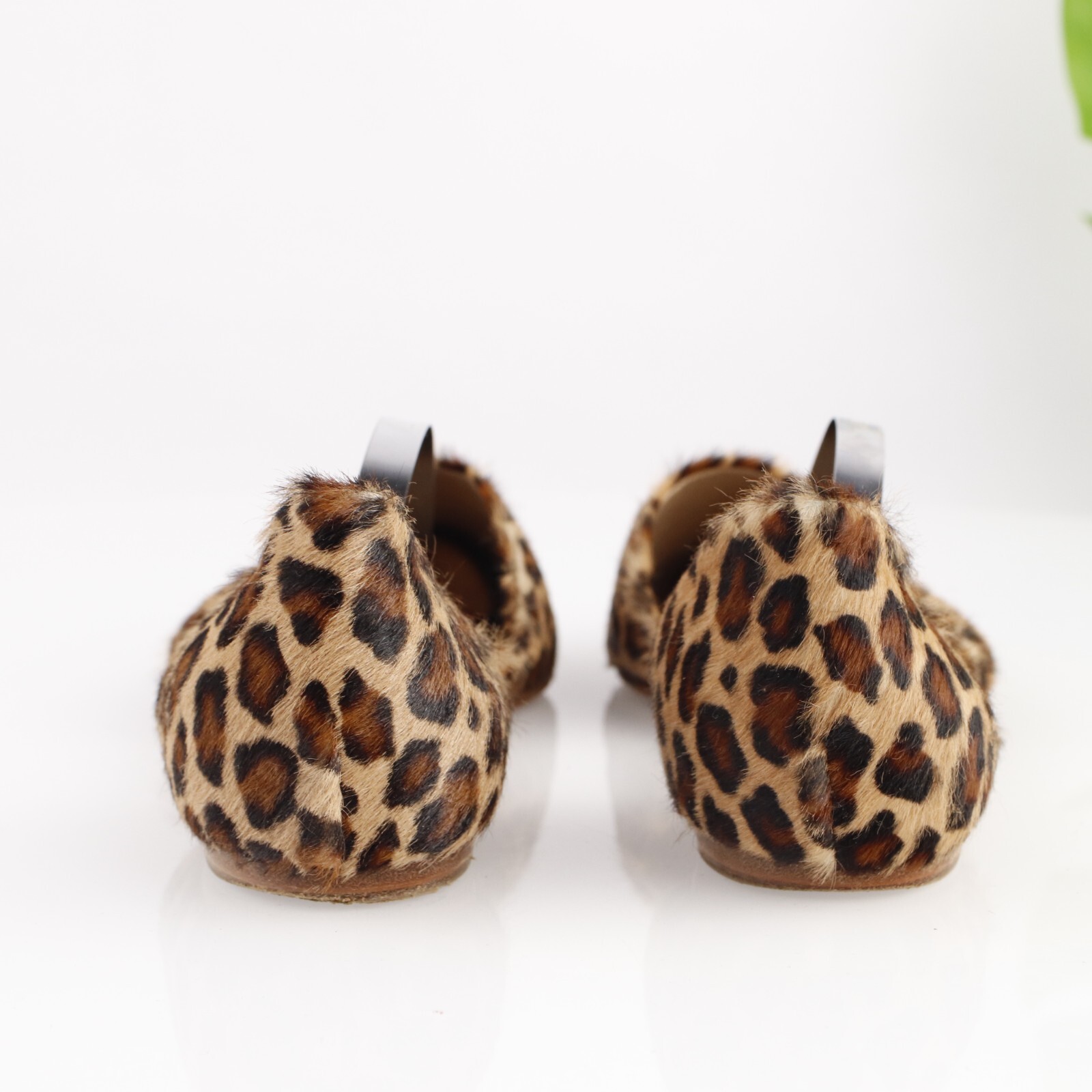 Jenni Kayne Womens D’Orsay Flat Size 40 10 Brown Leopard Pointed Pony Hair Shoe