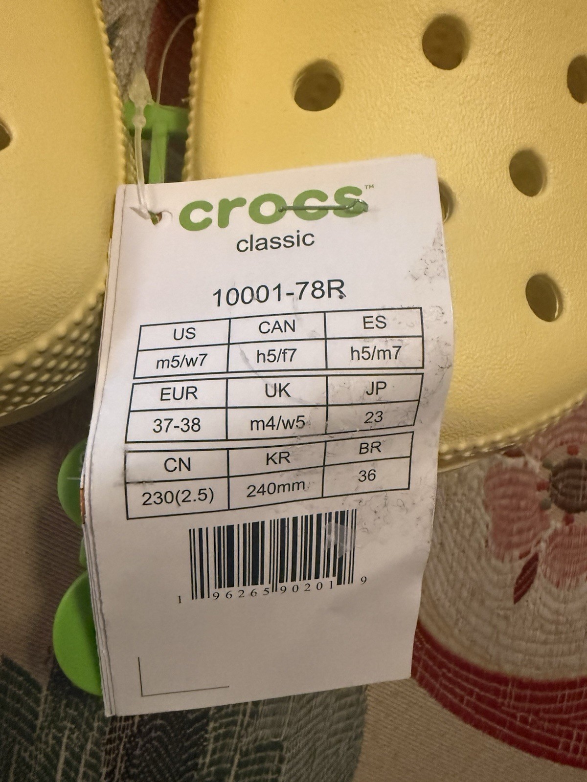 CROCS/CLASSIC CLOG/M-5 W-7/BRAND NEW!!