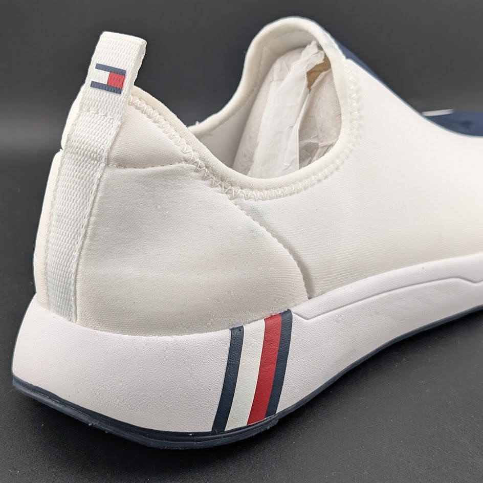 New Womens Tommy Hilfiger Arizel White Slip On Casual Sneakers Size 11M NWOB $75