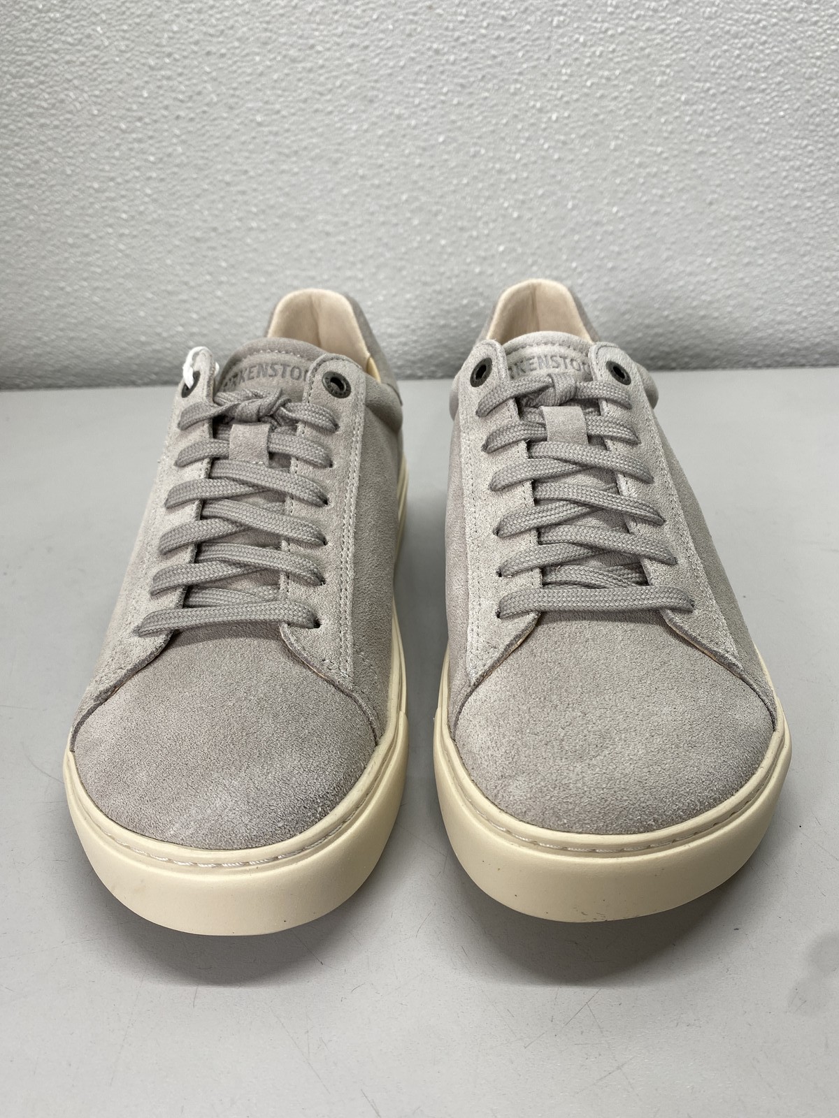 Birkenstock Unisex Bend Low Suede Leather Sneakers Size L 7, M 5 Stone Coin Grey