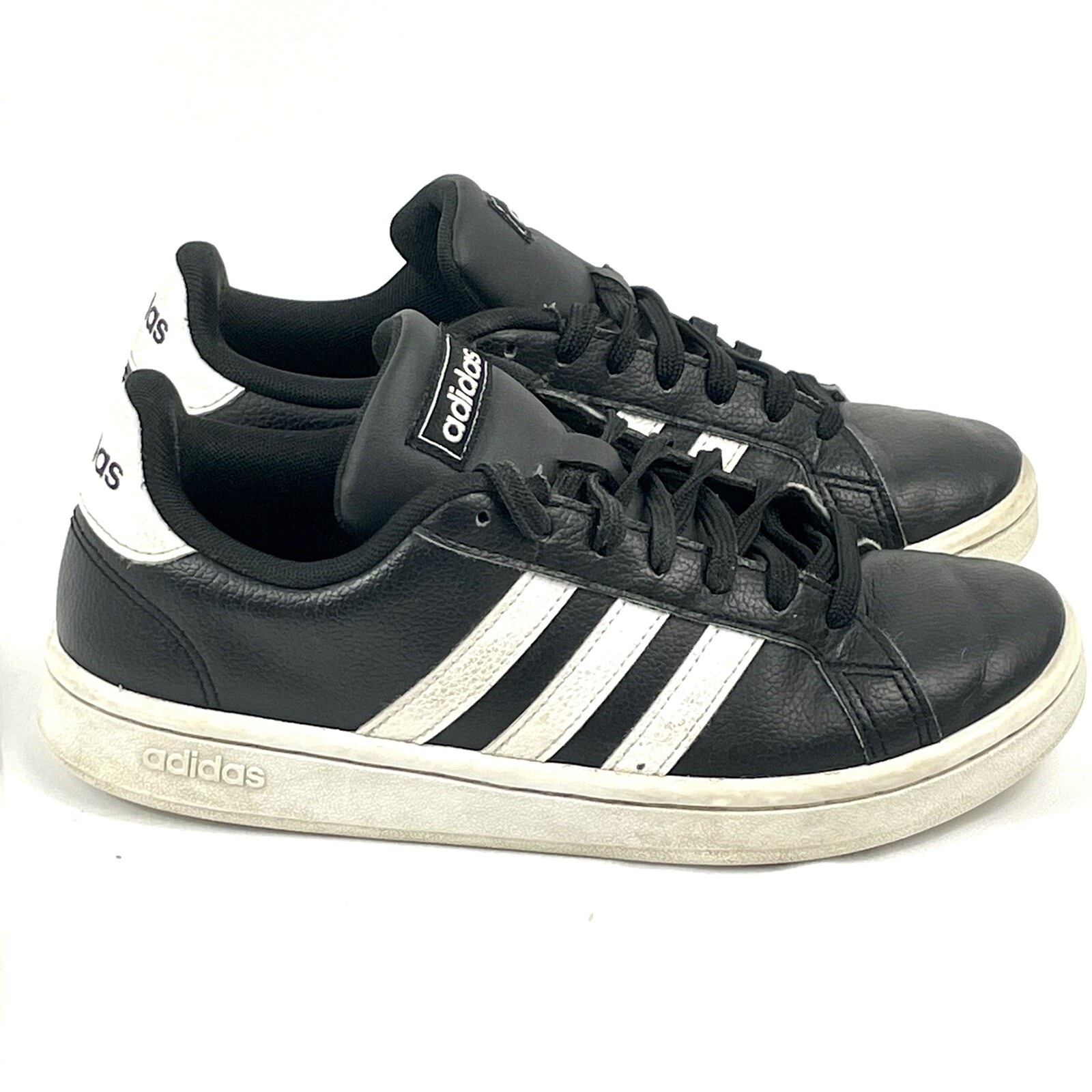 Women’s Adidas Grand Court Core Black Sneakers F36484- Size 6