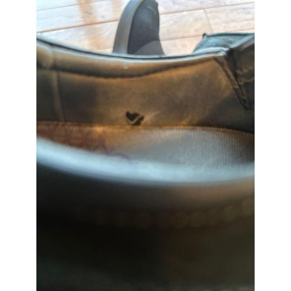 Dansko Patti Shoes Black Milled Nubuck Leather Vibram Slip On Clogs Sz 40 Sz 9.5