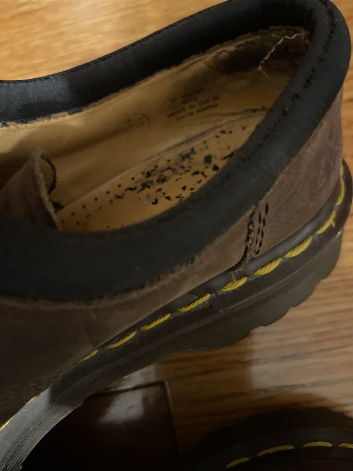 Dr Martens Brown Leather Clunky Sole 5 Eye Oxfords 8053 Women’s Size 7