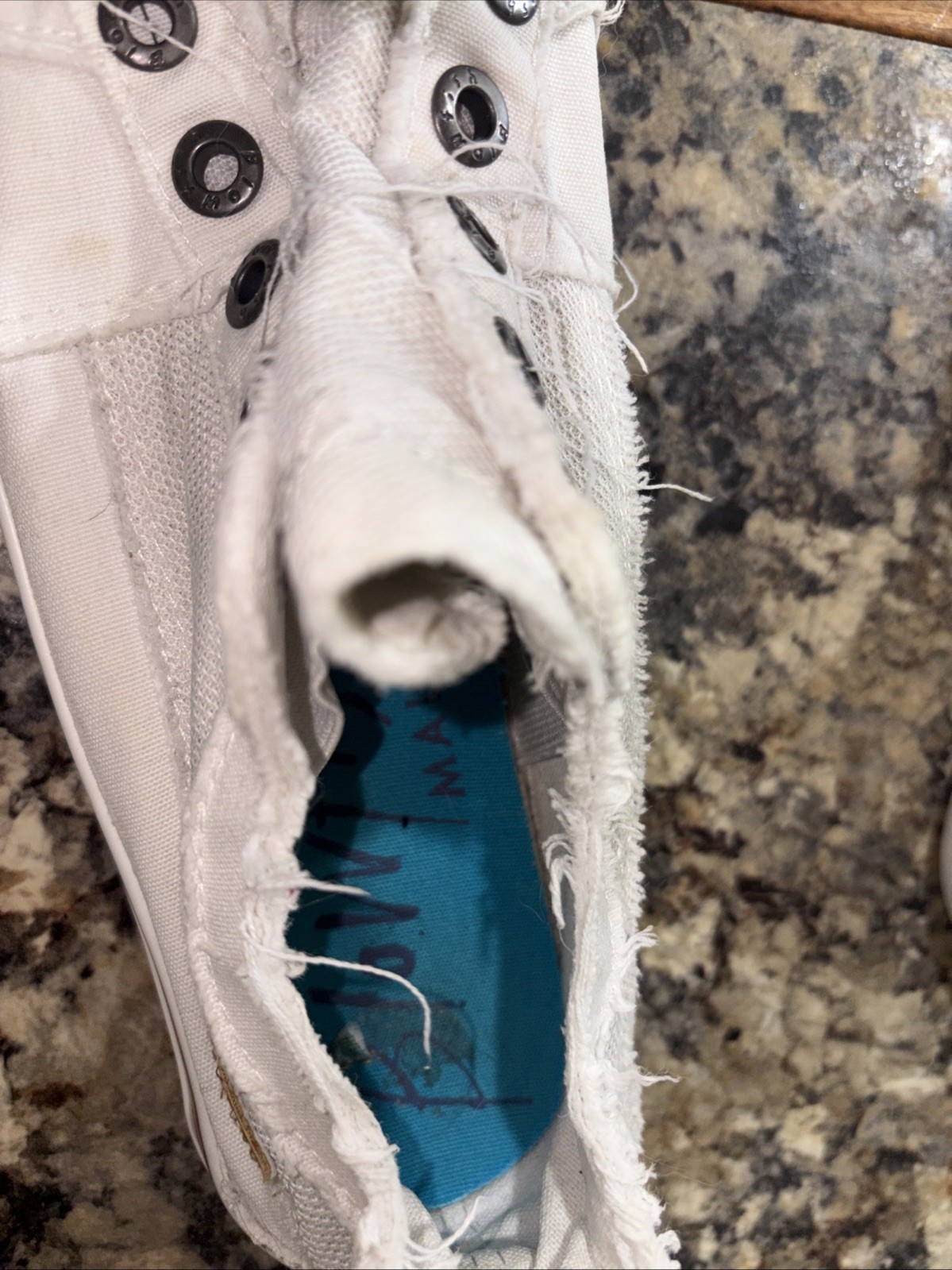 Blowfish Malibu Distressed Edge Slip On Sneakers 8