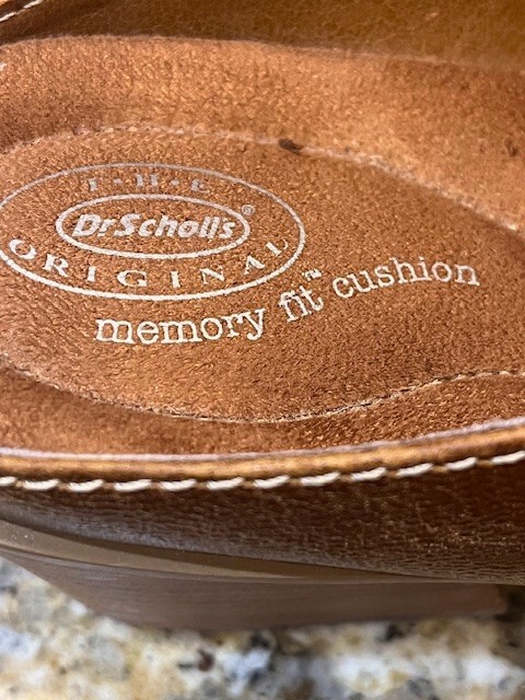 Dr Scholl’s Memory Fit Comfort Slip On Cowboy Western ROUND UP Design Size 7.5 M