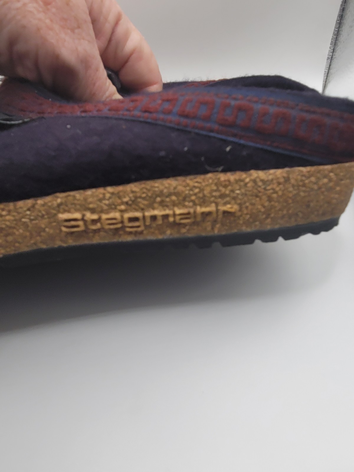 Stegmann Women’s Original 100% Wool Slip On Clog – Black – Size EU 38 US 7.5