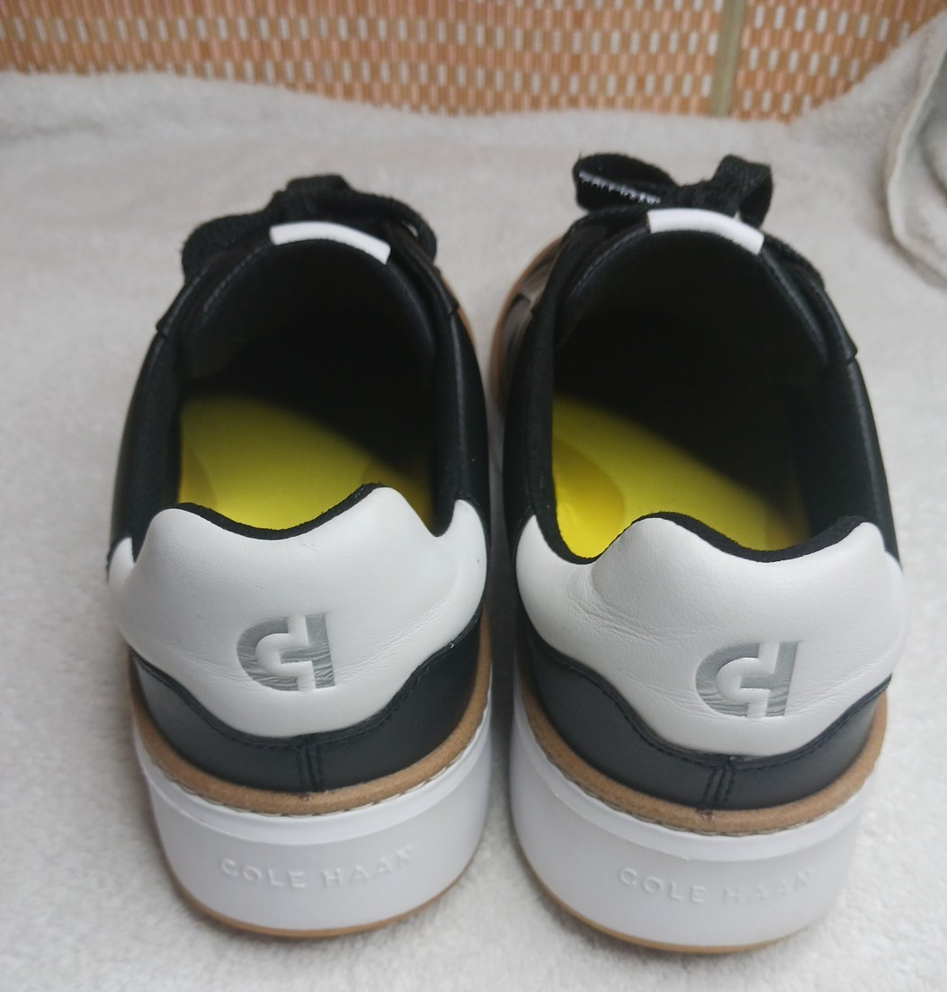 COLE HAAN Grandpro TopSpin Sneaker Black British Tan Dove Women Size US 8.5B