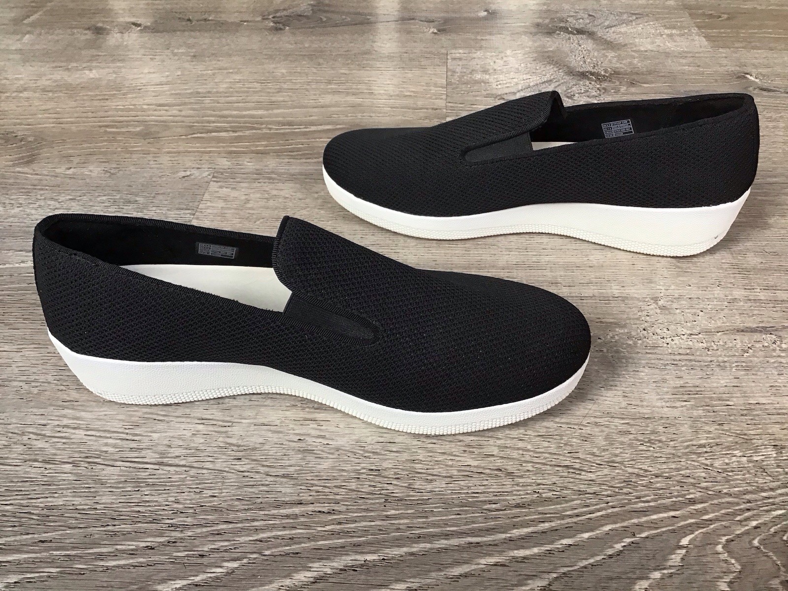 FitFlop Superskate Uberknit Black Fabric Slip On Women’s Size 7.5 Shoes H85-001