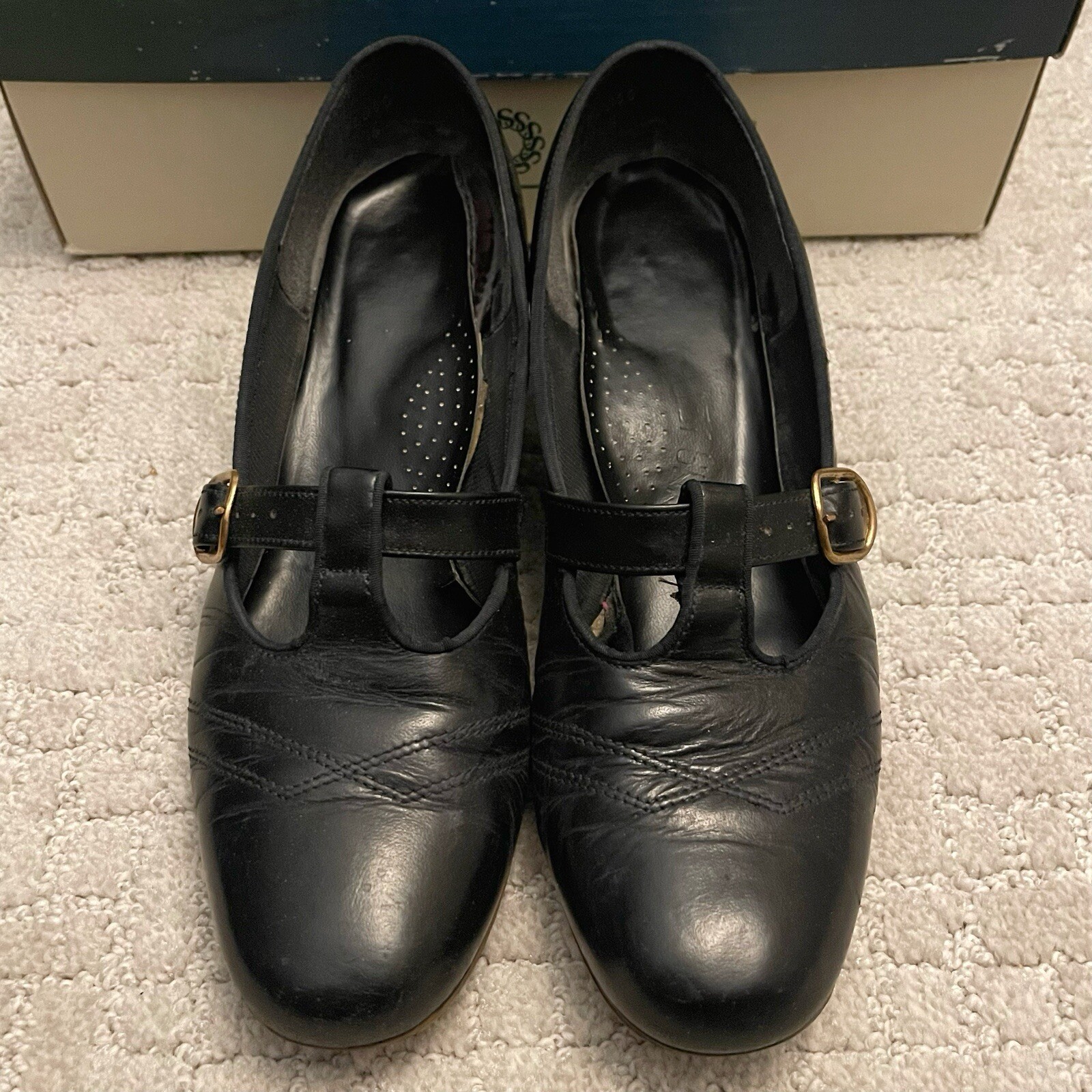 Vintage Soft Spots Women’s Shoes Style #2181 Venus Black Size 8 with Box VGC