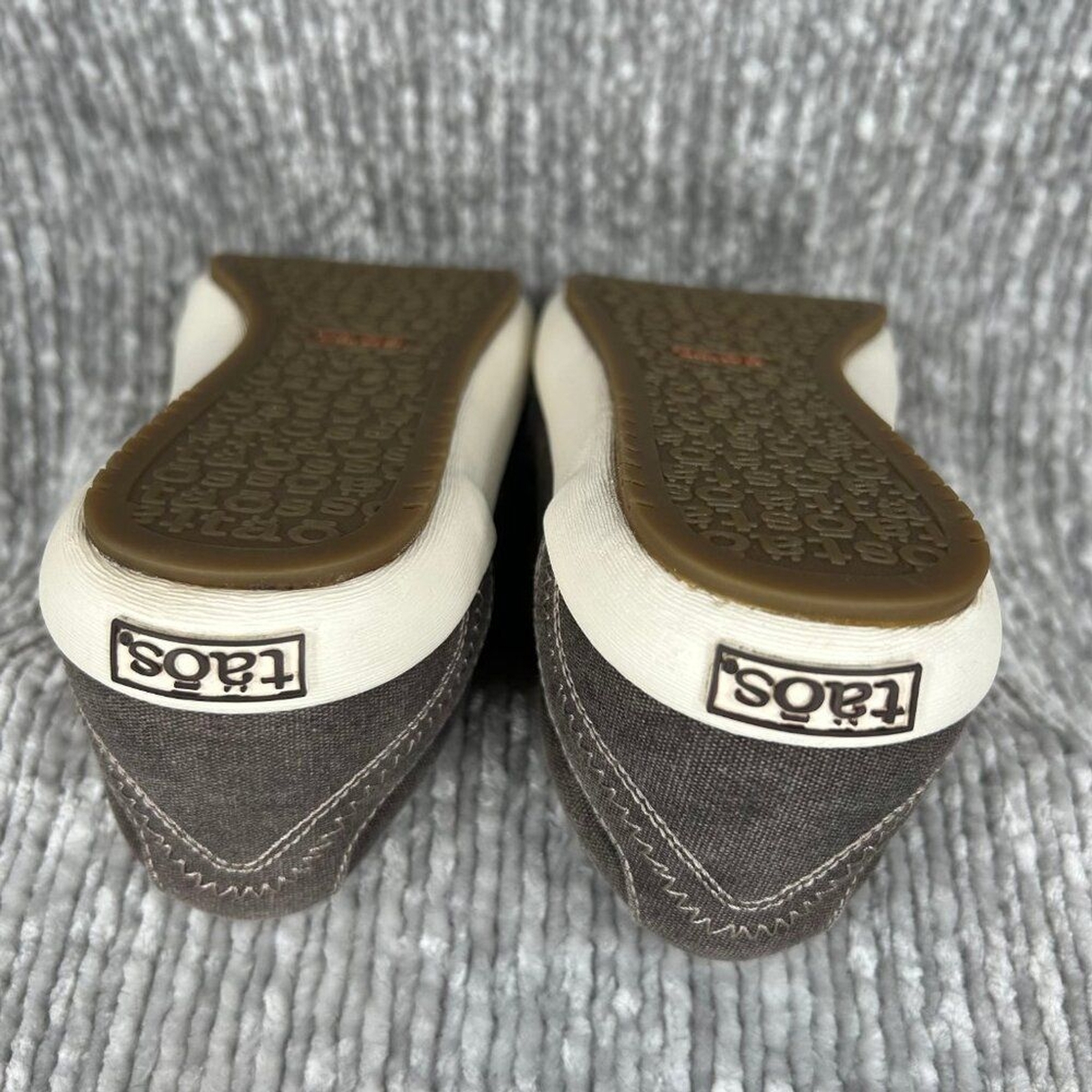 Taos Star Canvas Chocolate Washed Sneakers Size 5.5