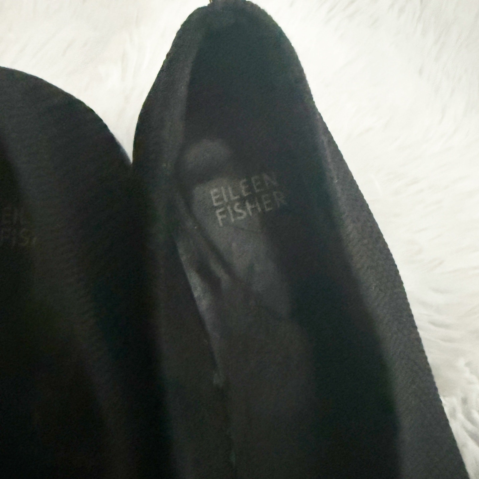 EILEEN FISHER | Heaven Stretch Knit Wedge Ballet Flat Black Slip-On | Size 9